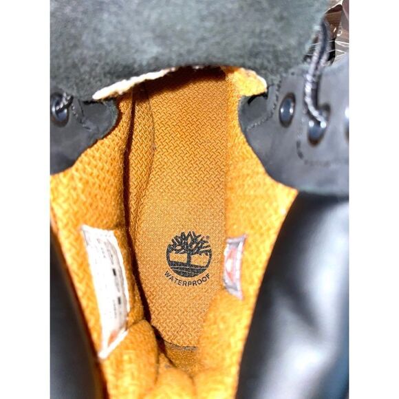 Timberland Premium Junior Waterproof Black Nubuck Boots - Size 6 Medium - Picture 10 of 11